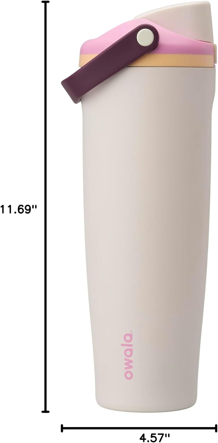 image:imageOwala FreeSip Twist Stainless Steel Water Bottle 18 oz Sunny DazeDaybreak