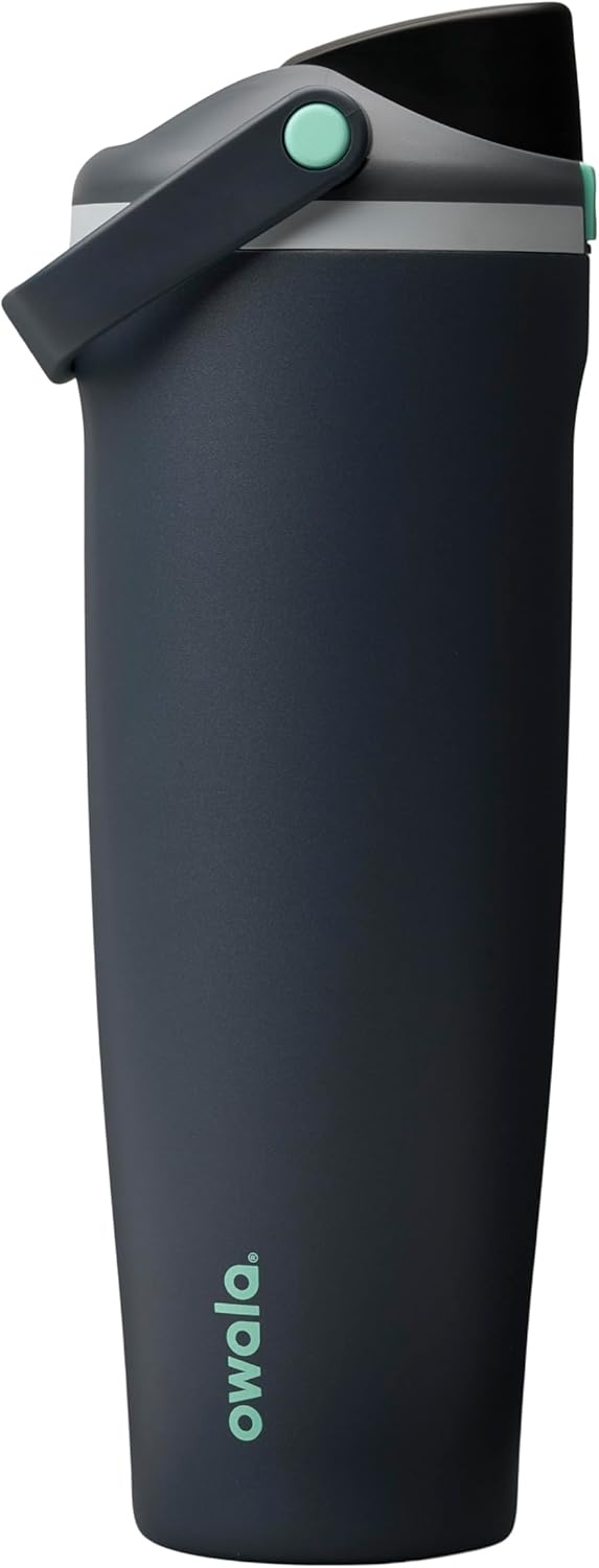 image:imageOwala FreeSip Twist Stainless Steel Water Bottle 18 oz Sunny DazeFoggy Tide