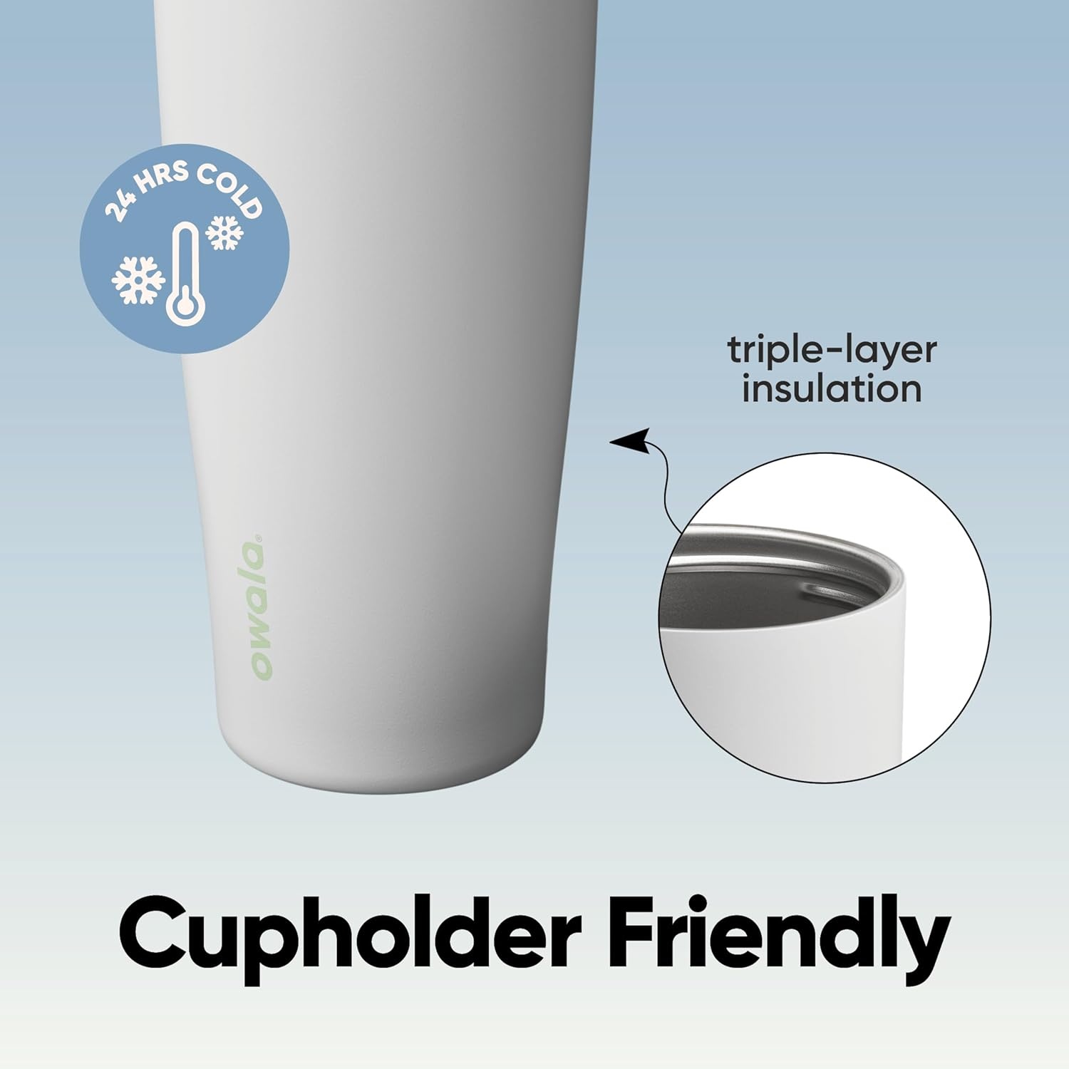 image:imageOwala FreeSip Twist Stainless Steel Water Bottle 18 oz Sunny DazeIced Breeze