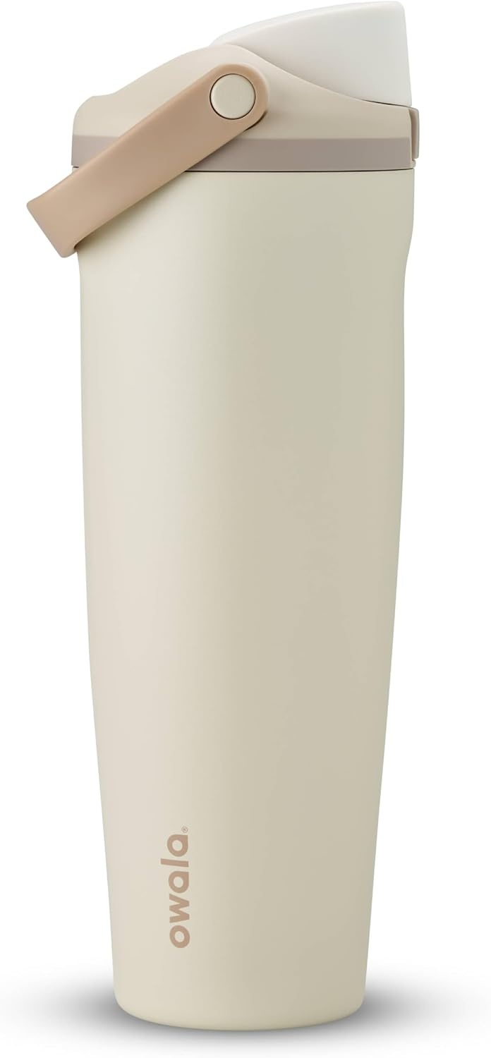 image:imageOwala FreeSip Twist Stainless Steel Water Bottle 18 oz Sunny DazeLightly Toasted