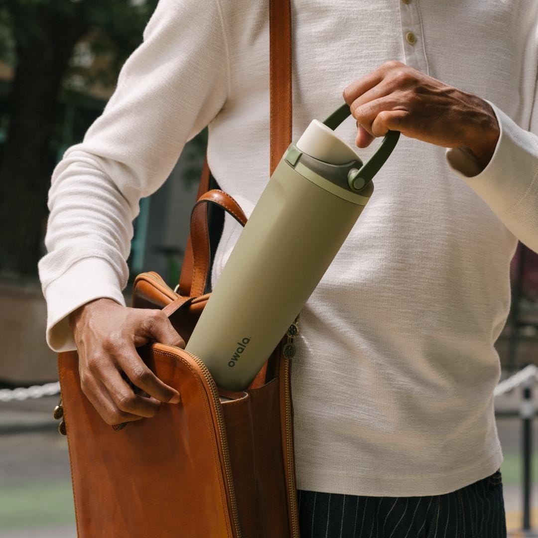 image:imageOwala FreeSip Twist Stainless Steel Water Bottle 18 oz Sunny DazeOff Road