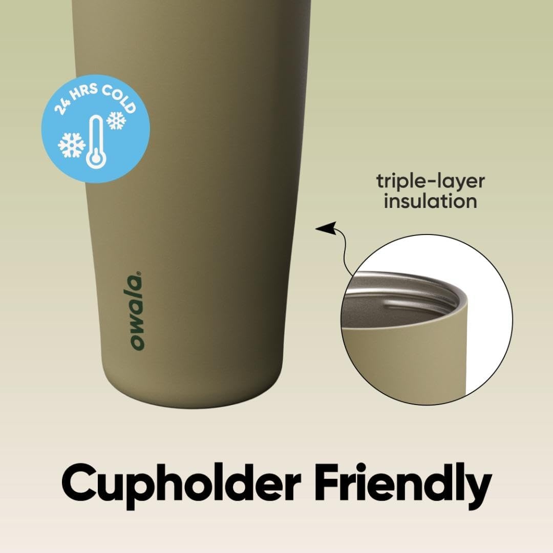 image:imageOwala FreeSip Twist Stainless Steel Water Bottle 18 oz Sunny DazeOff Road