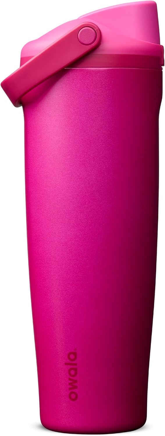 image:imageOwala FreeSip Twist Stainless Steel Water Bottle 18 oz Sunny DazeRead My Lips