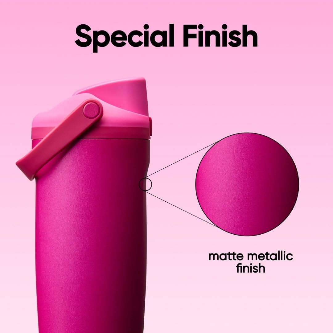 image:imageOwala FreeSip Twist Stainless Steel Water Bottle 18 oz Sunny DazeRead My Lips