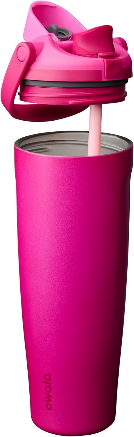 image:imageOwala FreeSip Twist Stainless Steel Water Bottle 18 oz Sunny DazeRead My Lips