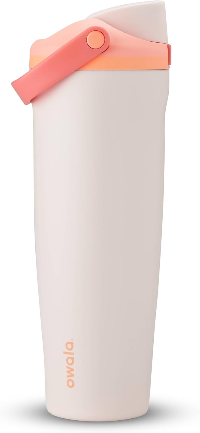 image:imageOwala FreeSip Twist Stainless Steel Water Bottle 18 oz Sunny DazeSparkling Sherbet