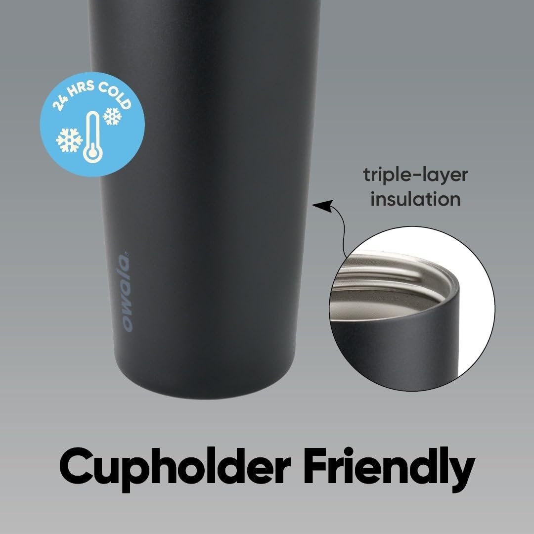 image:imageOwala FreeSip Twist Stainless Steel Water Bottle 18 oz Sunny DazeSugar High
