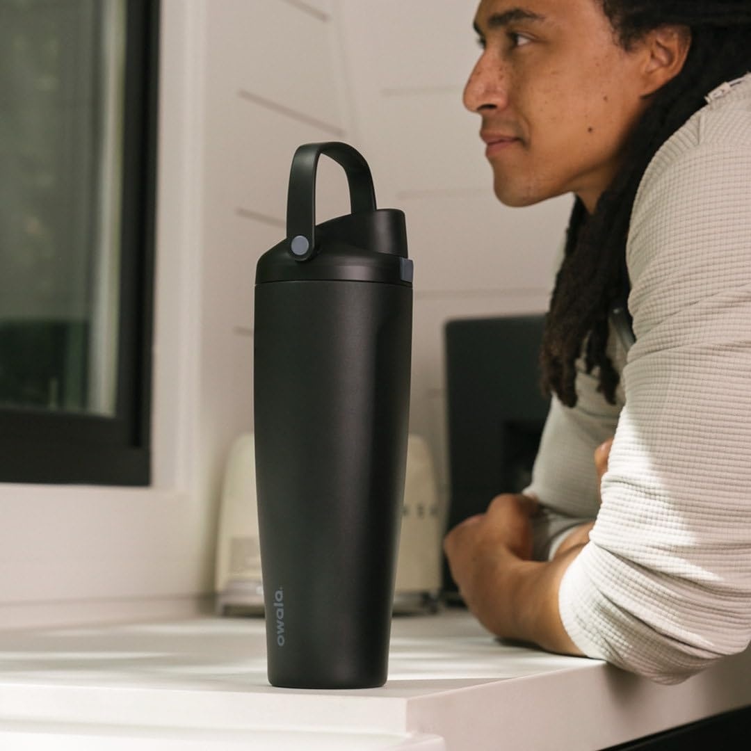 image:imageOwala FreeSip Twist Stainless Steel Water Bottle 18 oz Sunny DazeSugar High