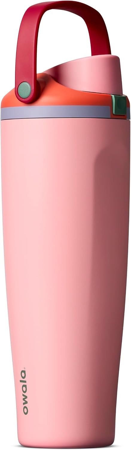 image:imageOwala FreeSip Twist Stainless Steel Water Bottle 18 oz Sunny DazeSugar High