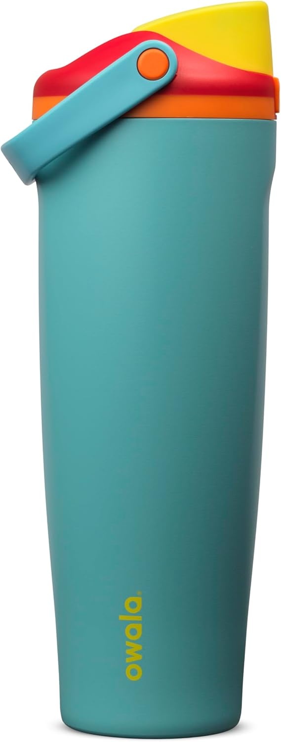 image:imageOwala FreeSip Twist Stainless Steel Water Bottle 18 oz Sunny DazeSummer Sweetness