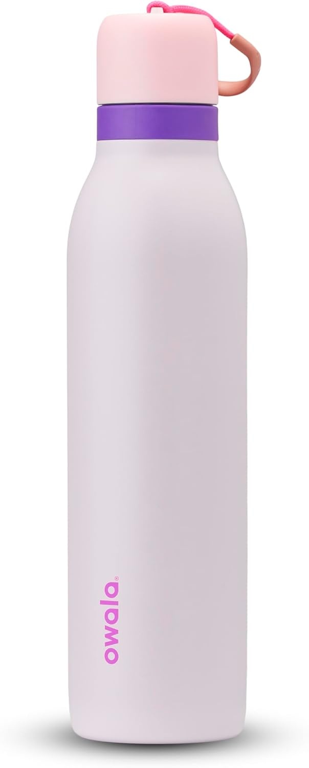 image:imageOwala FreeSip Twist Stainless Steel Water Bottle 24 oz Angel Food CakeDreamy Field