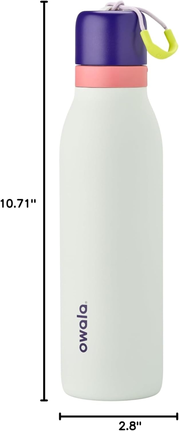 image:imageOwala FreeSip Twist Stainless Steel Water Bottle 24 oz Angel Food CakeMinty Horizon