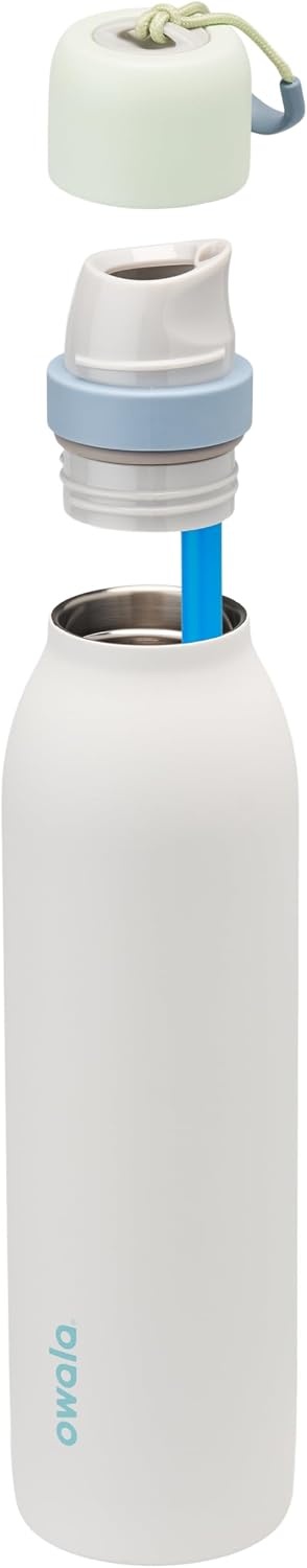 image:imageOwala FreeSip Twist Stainless Steel Water Bottle 24 oz Minty HorizonsIced Breeze