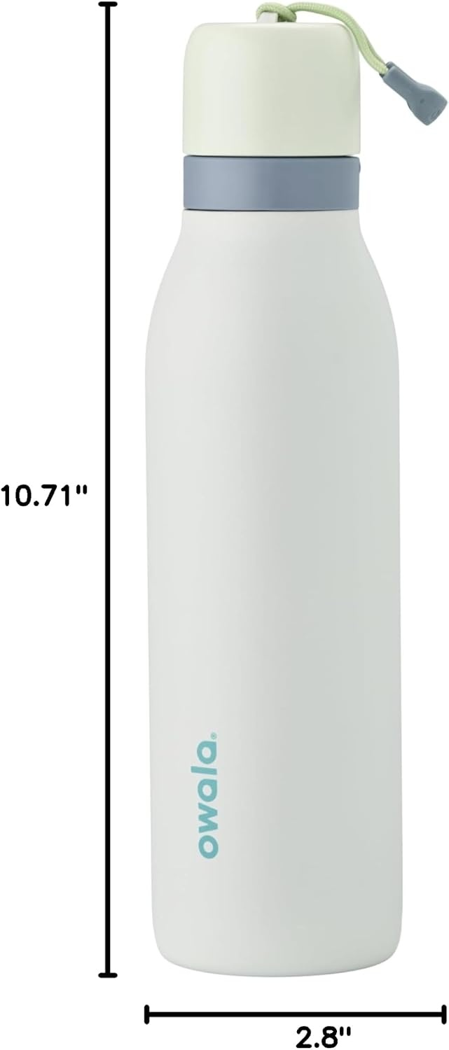image:imageOwala FreeSip Twist Stainless Steel Water Bottle 24 oz Minty HorizonsIced Breeze