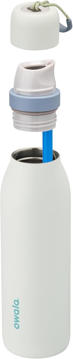 image:imageOwala FreeSip Twist Stainless Steel Water Bottle 24 oz Minty HorizonsIced Breeze