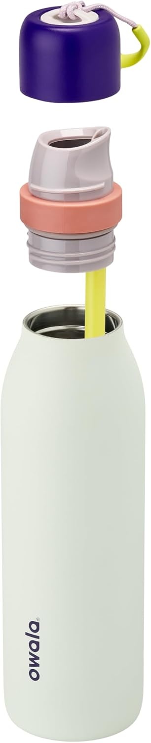 image:imageOwala FreeSip Twist Stainless Steel Water Bottle 24 oz Minty HorizonsMinty Horizon