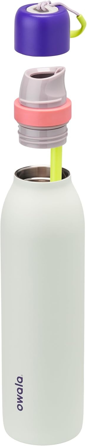 image:imageOwala FreeSip Twist Stainless Steel Water Bottle 24 oz Minty HorizonsMinty Horizon