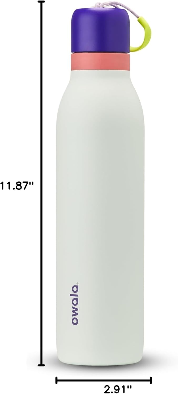 image:imageOwala FreeSip Twist Stainless Steel Water Bottle 24 oz Minty HorizonsMinty Horizon