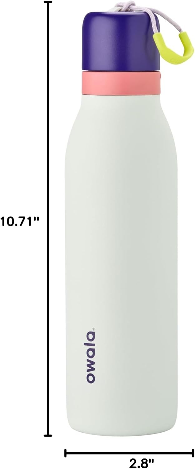 image:imageOwala FreeSip Twist Stainless Steel Water Bottle 24 oz Minty HorizonsMinty Horizon