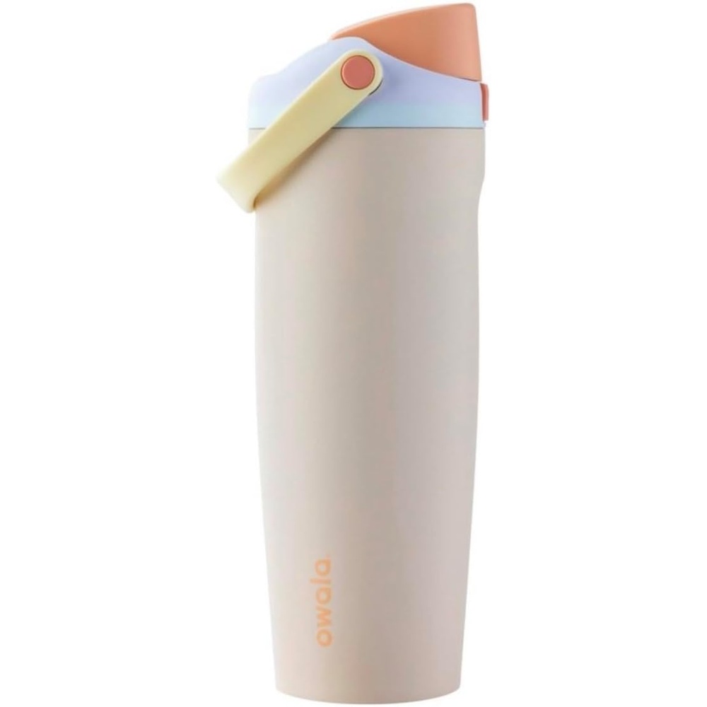 image:imageOwala FreeSip Twist Stainless Steel Water Bottle 18 oz Sunny DazeSandy Shores