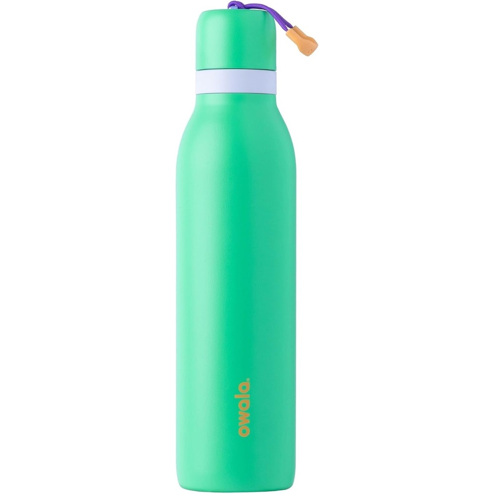 image:imageOwala FreeSip Twist Stainless Steel Water Bottle 24 oz Angel Food CakeSweet Pea