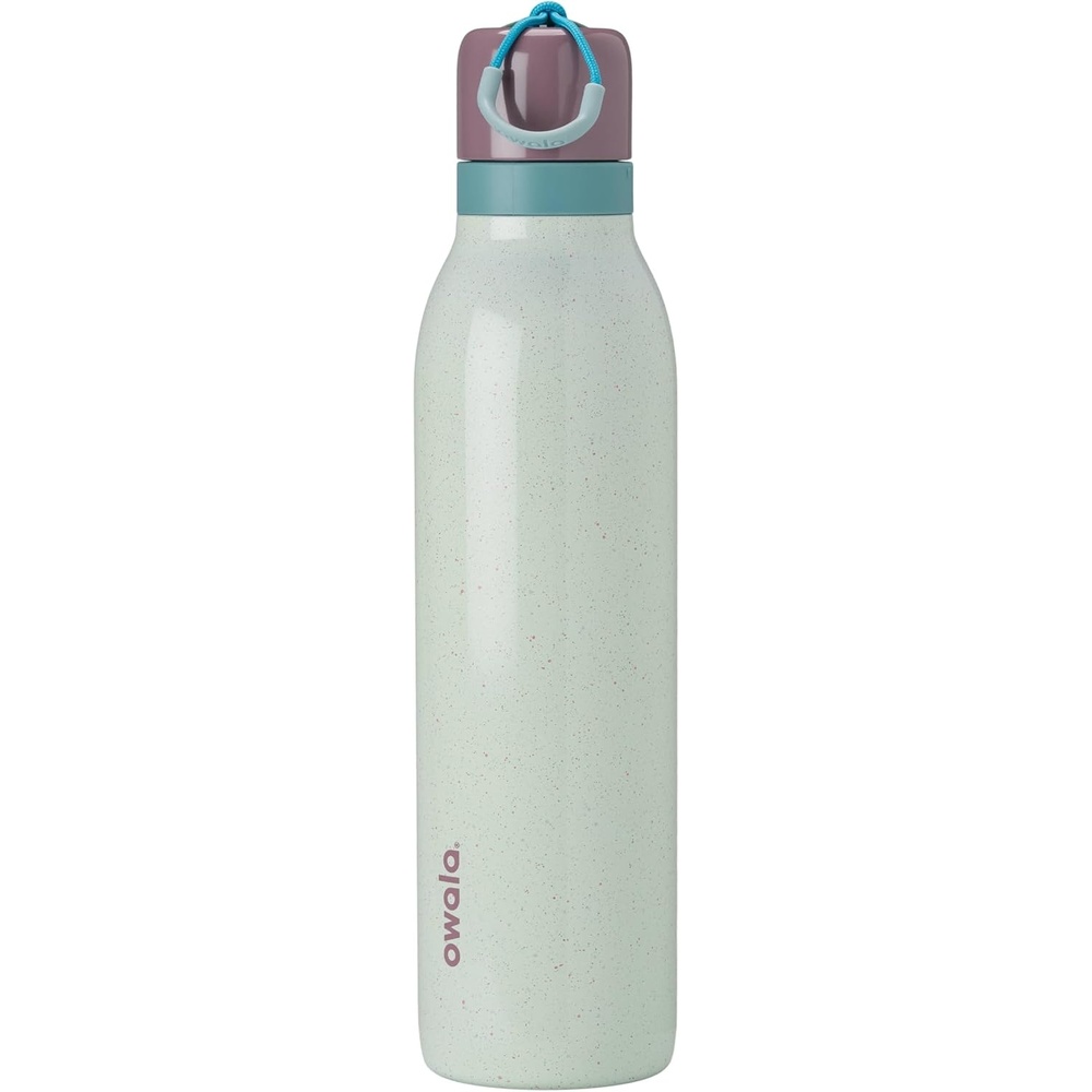 image:imageOwala FreeSip Twist Stainless Steel Water Bottle 24 oz Minty HorizonsConfetti