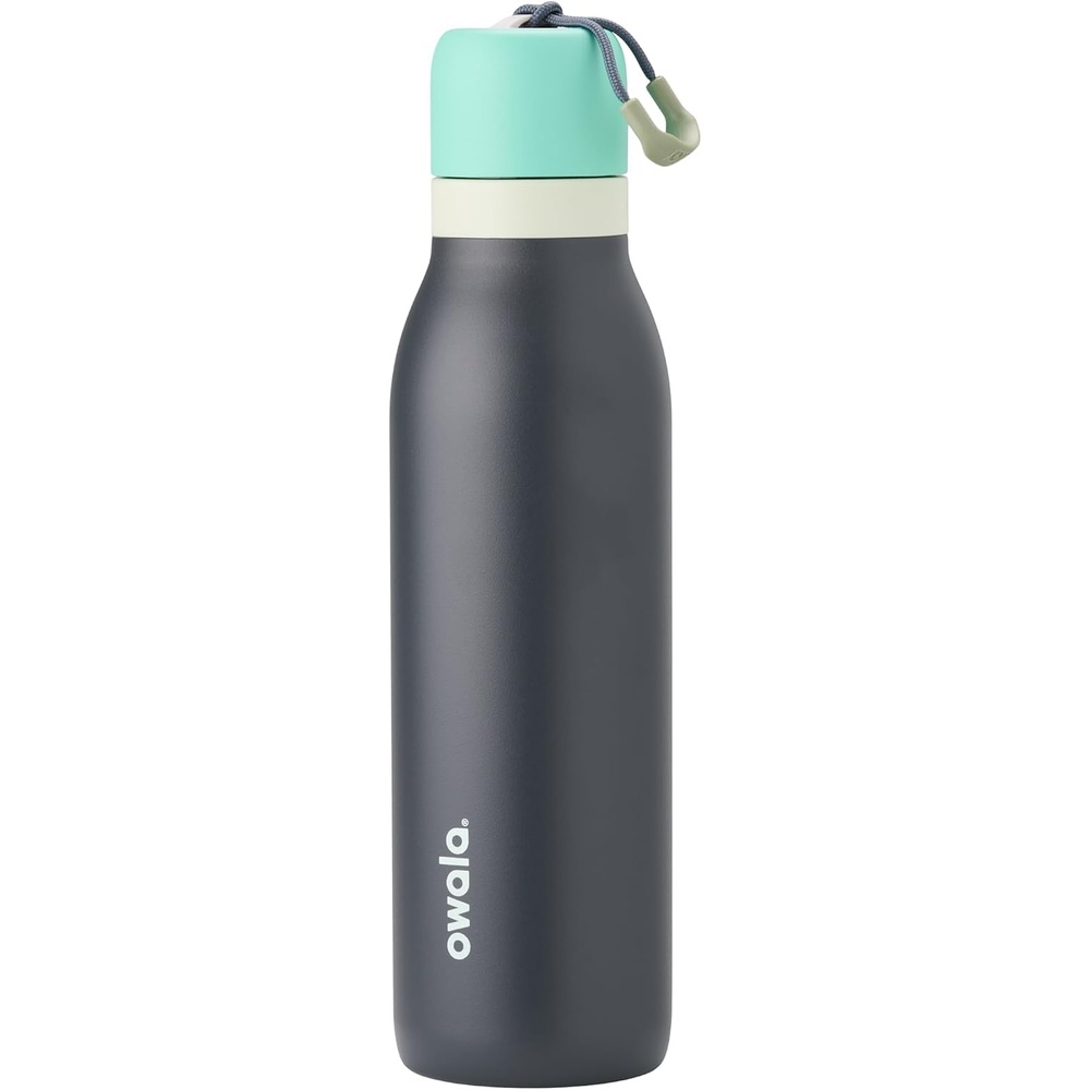 image:imageOwala FreeSip Twist Stainless Steel Water Bottle 24 oz Minty HorizonsFoggy Tide
