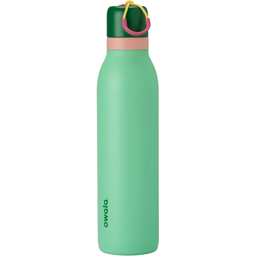 image:imageOwala FreeSip Twist Stainless Steel Water Bottle 24 oz Minty HorizonsScream Green
