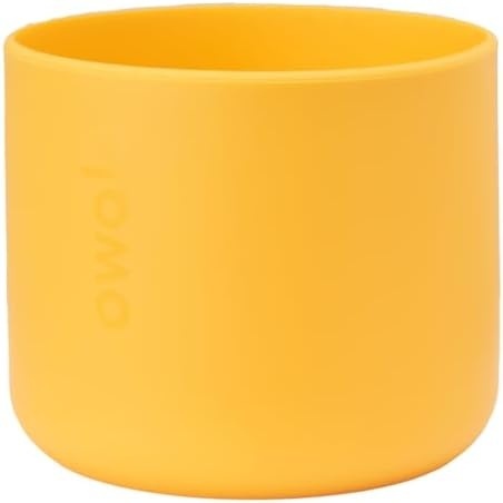 image:imageOwala Silicone Water Bottle Boot AntiSlip Protective Sleeve for Water Bottle Protects FreeSip Twist and Flip Stainless Steel Water Bottles 32 Oz GreyYellow