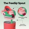 Owala FreeSip Twist Stainless Steel Water Bottle 18 oz Sunny Daze(Strawberry Fields)