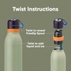 Owala FreeSip Twist Stainless Steel Water Bottle 24 oz Angel Food Cake(Camo Cool)