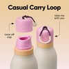 Owala FreeSip Twist Stainless Steel Water Bottle 24 oz Angel Food Cake(Daybreak)
