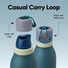 Owala FreeSip Twist Stainless Steel Water Bottle 24 oz Angel Food Cake(Denim)