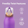 Owala FreeSip Twist Stainless Steel Water Bottle 24 oz Minty Horizons(California Grapevine)