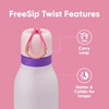 Owala FreeSip Twist Stainless Steel Water Bottle 24 oz Minty Horizons(Dreamy Field)
