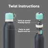 Owala FreeSip Twist Stainless Steel Water Bottle 24 oz Minty Horizons(Foggy Tide)