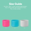 Owala Silicone Water Bottle Boot, Anti-Slip Protective Sleeve Cover for 32-oz FreeSip, Twist, and Flip Stainless Steel Water Bottles, Light Pink(Blue)