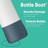 Owala Silicone Water Bottle Boot, Anti-Slip Protective Sleeve for Water Bottle, Protects FreeSip, Twist, and Flip Stainless Steel Water Bottles, 32 Oz, Grey(Blue)