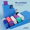 Owala Silicone Water Bottle Boot, Anti-Slip Protective Sleeve for Water Bottle, Protects FreeSip, Twist, and Flip Stainless Steel Water Bottles, 32 Oz, Grey(Bright Blue)