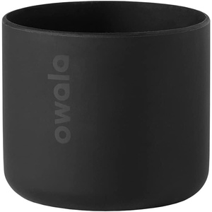 Owala Silicone Water Bottle Boot, Anti-Slip Protective Sleeve for Water Bottle, Protects FreeSip, Twist, and Flip Stainless Steel Water Bottles, 32 Oz, Grey(Black)