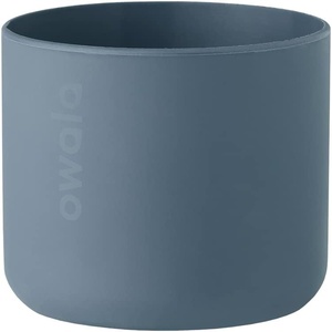 Owala Silicone Water Bottle Boot, Anti-Slip Protective Sleeve for Water Bottle, Protects FreeSip, Twist, and Flip Stainless Steel Water Bottles, 32 Oz, Grey(Blue)