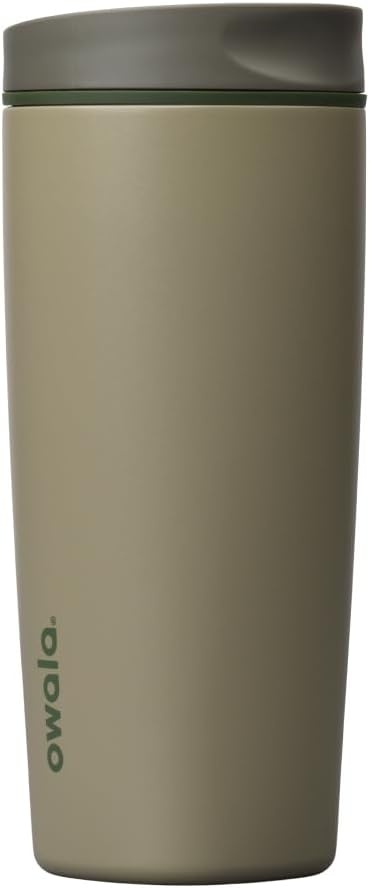 image:imageOwala SmoothSip Slider Stainless Steel Insulated Travel Mug with Handle 100 Leak Proof For Hot and Cold Drinks Travel Friendly with Sliding Lock Lid BPA Free 24 oz Black CherryOff Road