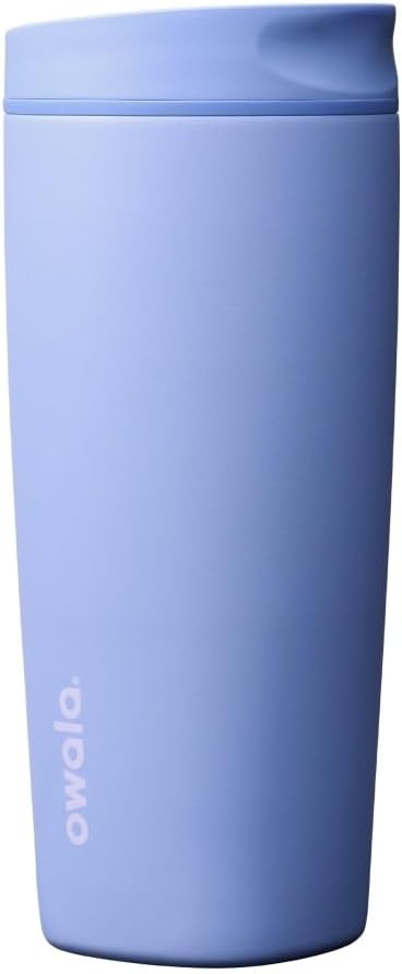 image:imageOwala SmoothSip Slider Stainless Steel Insulated Travel Mug with Handle 100 Leak Proof For Hot and Cold Drinks Travel Friendly with Sliding Lock Lid BPA Free 24 oz Black CherryOut of the Blue