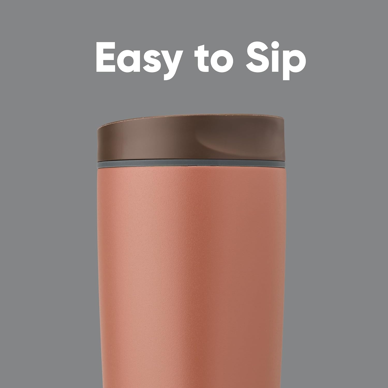 image:imageOwala SmoothSip Slider Stainless Steel Insulated Travel Mug with Handle 100 Leak Proof For Hot and Cold Drinks Travel Friendly with Sliding Lock Lid BPA Free 24 oz Black CherryCozy Cocoa