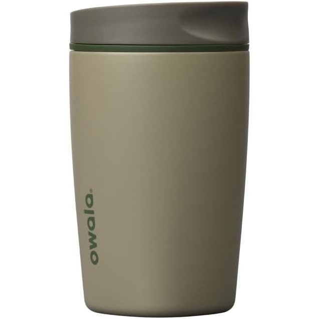 image:imageOwala SmoothSip Slider Stainless Steel Insulated Travel Mug with Handle 100 Leak Proof For Hot and Cold Drinks Travel Friendly with Sliding Lock Lid BPA Free 24 oz Black CherryOff Road
