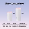 Owala SmoothSip Slider Insulated Travel Coffee Cup 20 oz Very Very Dark(Candy Coated)