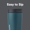 Owala SmoothSip Slider Stainless Steel Insulated Travel Mug with Handle, 100% Leak Proof, For Hot and Cold Drinks, Travel Friendly with Sliding Lock Lid, BPA Free, 24 oz, Black Cherry(High Dive)