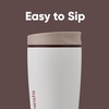 Owala SmoothSip Slider Stainless Steel Insulated Travel Mug with Handle, 100% Leak Proof, For Hot and Cold Drinks, Travel Friendly with Sliding Lock Lid, BPA Free, 24 oz, Black Cherry(Vanilla Bean)