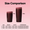 Owala SmoothSip Slider Stainless Steel Insulated Travel Mug with Handle, 100% Leak Proof, For Hot and Cold Drinks, Travel Friendly with Sliding Lock Lid, BPA Free, 24 oz, Black Cherry(Black Cherry)