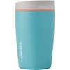 Owala SmoothSip Slider Stainless Steel Insulated Travel Mug with Handle, 100% Leak Proof, For Hot and Cold Drinks, Travel Friendly with Sliding Lock Lid, BPA Free, 24 oz, Black Cherry(Beachy Breeze)